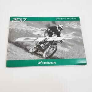 2017 Honda CRF230F Owner's Manual